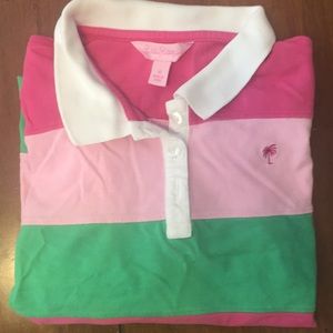 lilly pulitzer long sleeved rugby